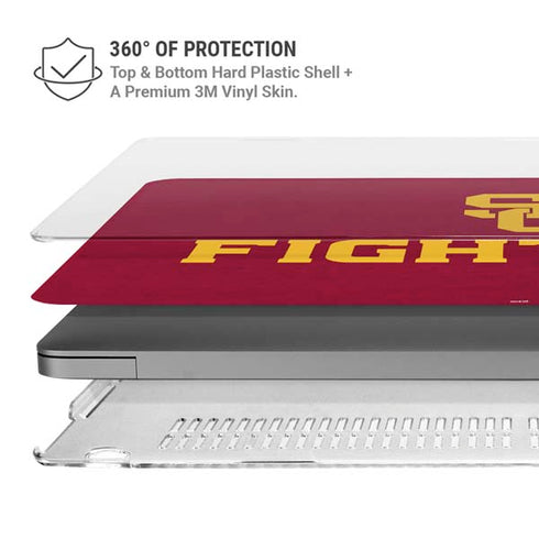 University of Southern California USC Fight On MacBook Pro 14in (2021-24) Case plus Skin